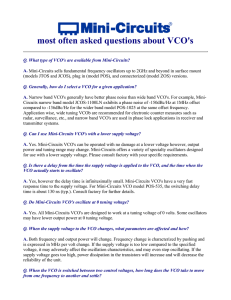 most often asked questions about VCO`s