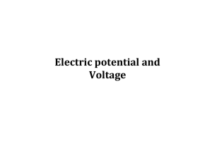 Electric potential and Voltage
