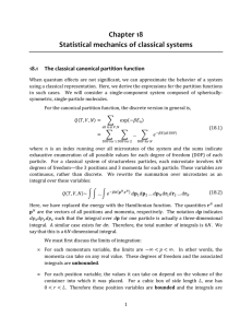 Chapter 18: Statistical mechanics of classical systems