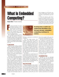 What is embedded computing?