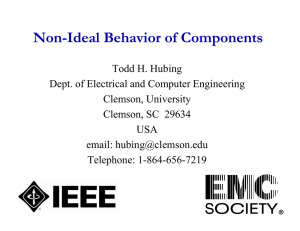 Non-Ideal Behavior of Components
