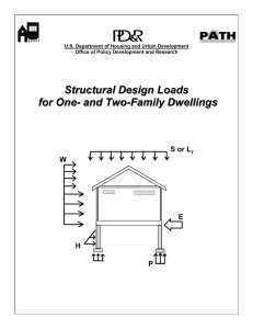 Structural Design Loads foe One- and Two