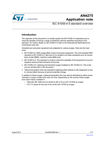 IEC 61000-4-5 standard overview