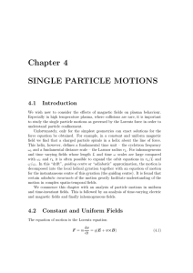 single particle motions