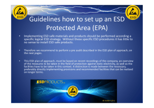 Guidelines how to set up an ESD Protected Area