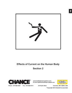 Effects of Current on the Human Body Section 2