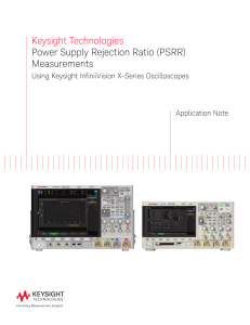 Keysight Technologies Power Supply Rejection Ratio (PSRR