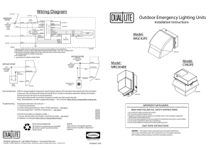 RidgeLine Series Installation Instructions - Dual-Lite