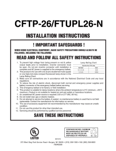 wiring diagrams for 1-lamp emergency operation