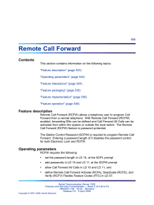 Remote Call Forward