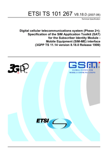 TS 101 267 - V8.18.0 - Digital cellular telecommunications system