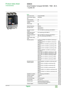 Product data sheet - OPS Schneider Electric
