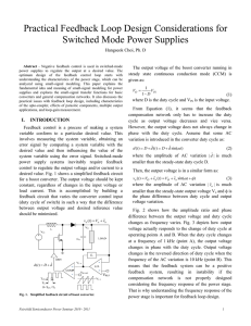 Practical Feedback Loop Design Considerations for Switched Mode