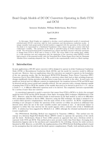 Bond Graph Models of DC-DC Converters Operating in Both CCM