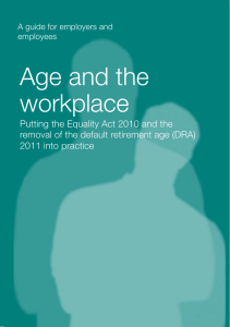 A guide for employers and employees - Age and the workplace