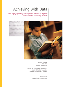 Achieving with Data - NewSchools Venture Fund