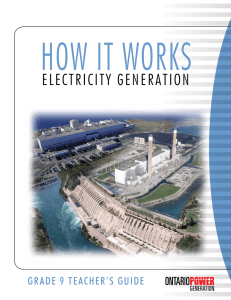 electricity generation - Ontario Power Generation