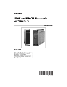 69-0756—06 - F50F and F300E Electronic Air Cleaners