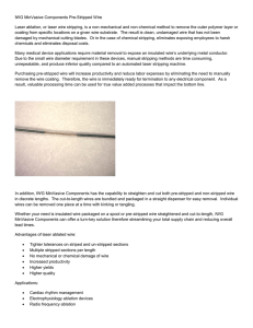 IWG MinVasive Components Pre-Stripped Wire Laser ablation, or