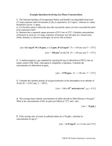 Example Questions involving Gas Phase Concentrations