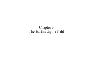 Chapter 3 The Earth`s dipole field