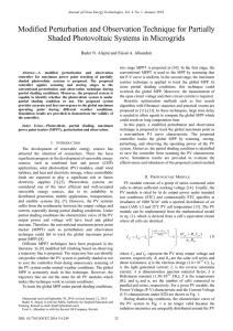 Modified Perturbation and Observation Technique for Partially