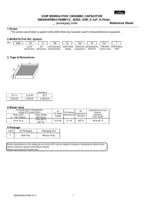 CHIP MONOLITHIC CERAMIC CAPACITOR