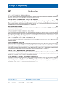 EGR--Engineering - University of Kentucky