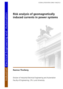 risk analysis of geomagnetically induced current in power systems