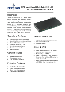 AEH60F48/ALH60F48 Isolated DC/DC Converter Module