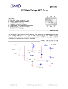 SP7601 29V High Voltage LED Driver