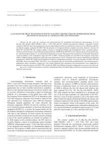 1. Introduction Lead-containing ferroelectric materials such as Pb