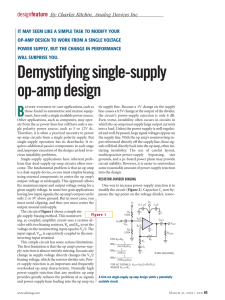 Demystifying single-supply op-amp design