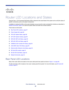 LED Locations and States