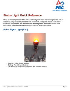 Status Light Quick Reference