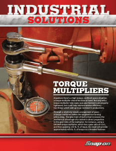 torque multipliers - Snap-on