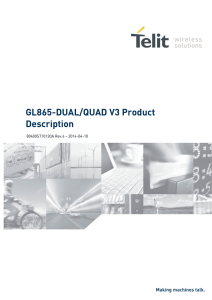 GL865-DUAL/QUAD V3 Product Description