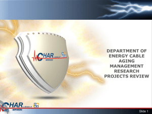 department of energy cable aging management research projects