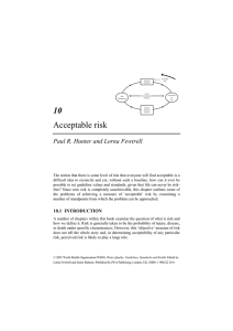 Acceptable risk - World Health Organization
