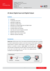 All about Digital Input and Digital Output