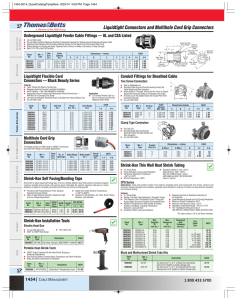 Liquidtight Connectors and Multihole Cord Grip Connectors