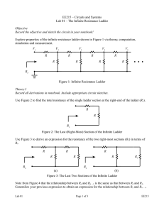 The Infinite Resistance Ladder