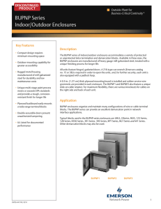 BUPNP Series Indoor/Outdoor Enclosures