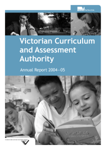 VCAA Annual Report 2004-05 - Department of Education and Training
