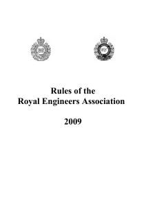 Rules of the Royal Engineers Association 2009