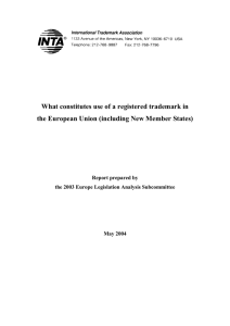 What constitutes use of a registered trademark in the European