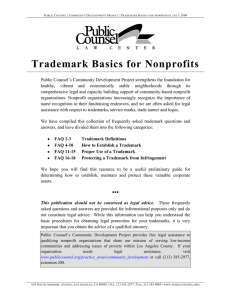 Trademark Basics for Nonprofits