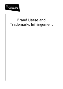 Brand Usage and Trademarks Infringement