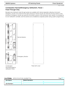 Combination Normal/Emergency Softswitch® Panel