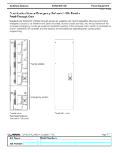 Combination Normal/Emergency Softswitch128® Panel